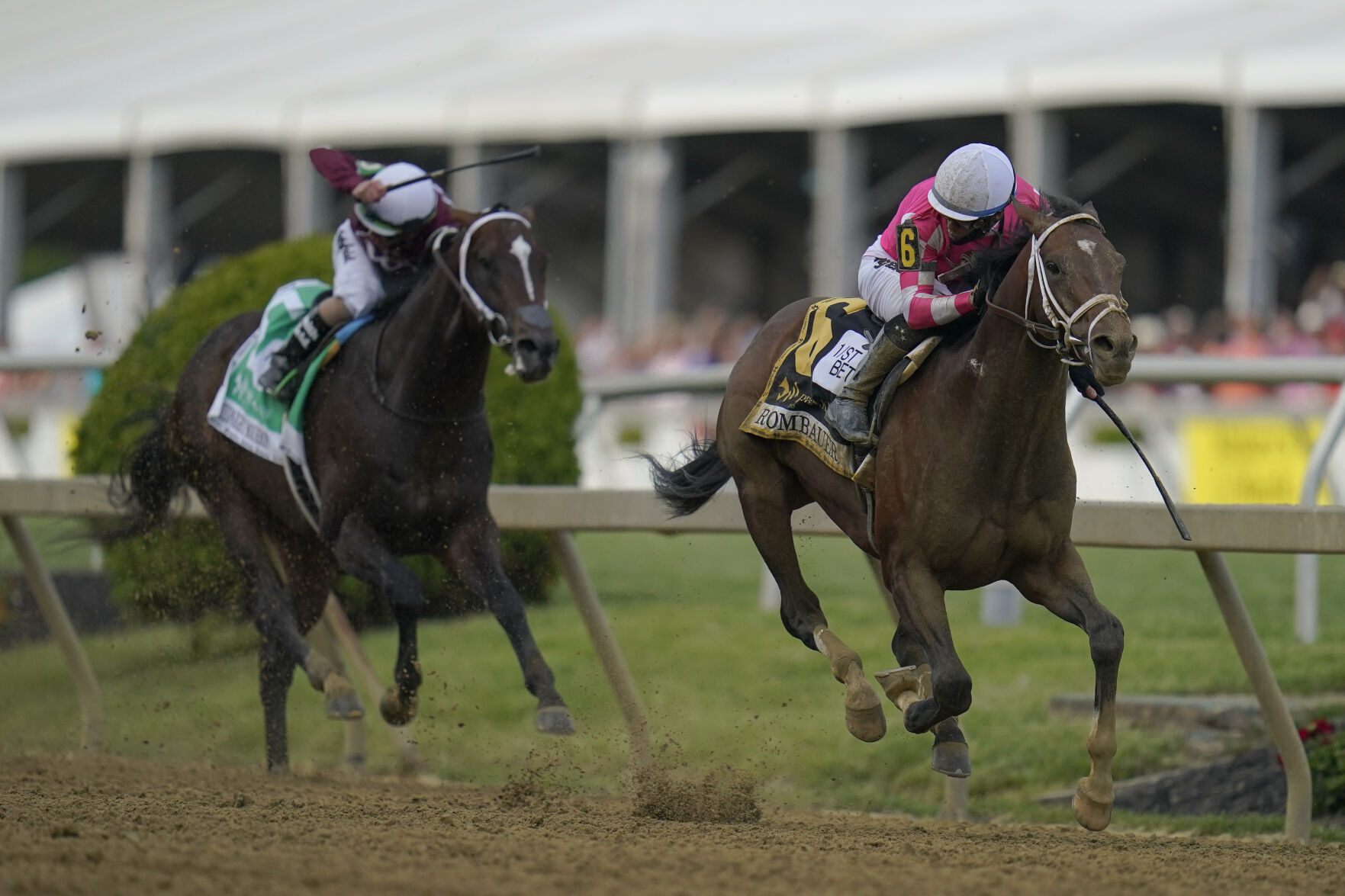 APTOPIX Preakness Stakes Horse Race